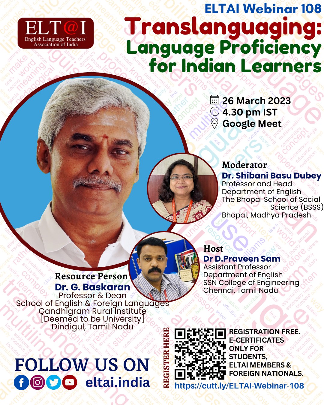 ELTAI Webinar: Translanguaging: Language Proficiency for Indian Learners